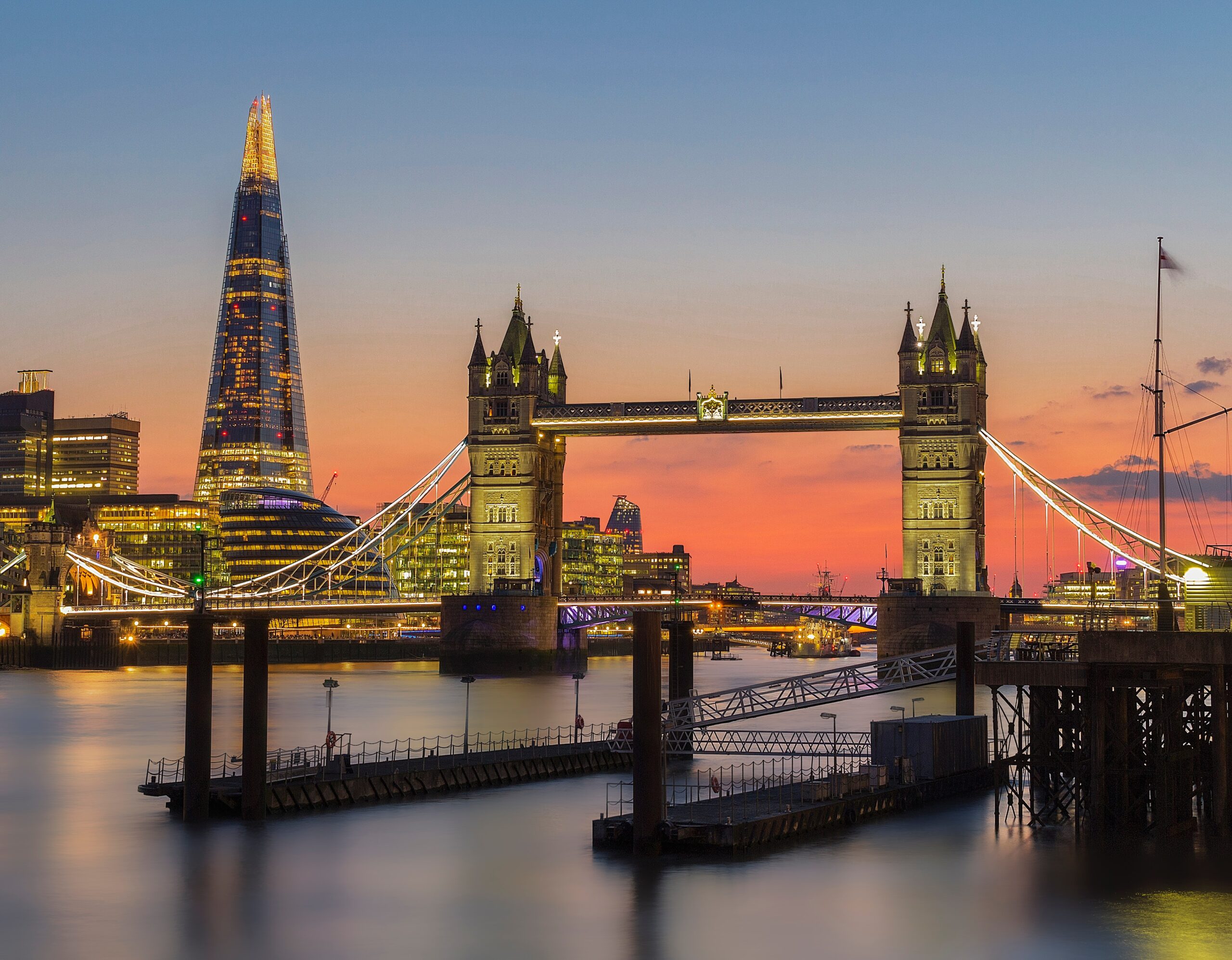 London skyline with views of London Bridge