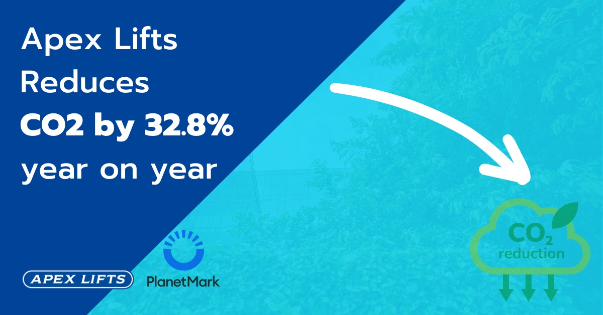 Apex C02 Reducation for sustainable lifts
